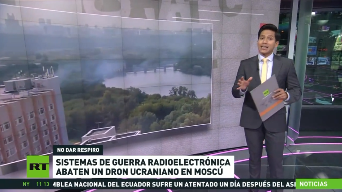 Sistemas de guerra radioelectrónica abaten un dron ucraniano en Moscú