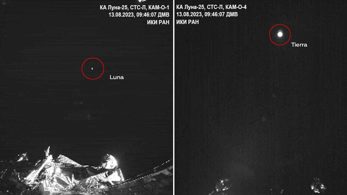 La estación rusa Luna-25 transmite sus primeras imágenes