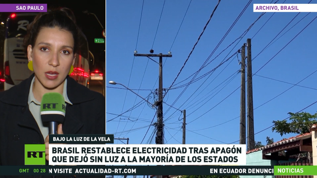 Brasil restablece el servicio eléctrico tras un apagón masivo que afectó a casi todo el país