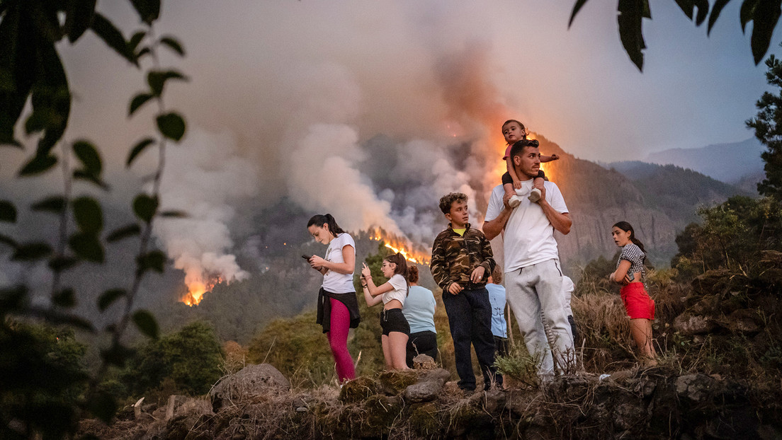 Sigue fuera de control el incendio en la isla española de Tenerife con más de 3.200 hectáreas arrasadas