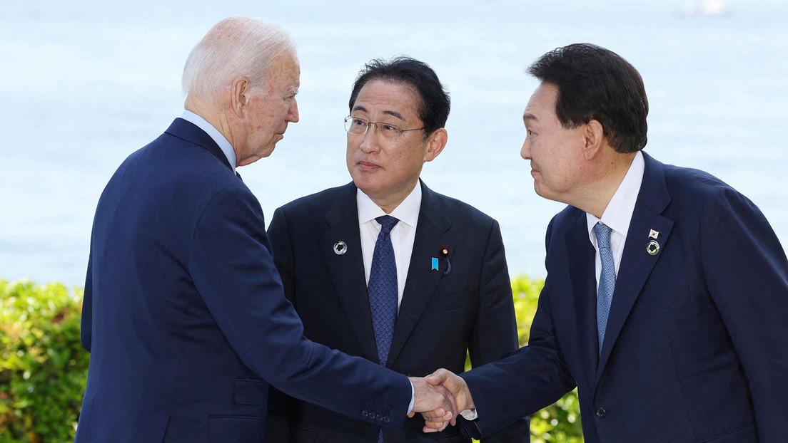 Biden recibe a los líderes de Japón y de Corea del Sur para expandir la cooperación militar en el Pacífico