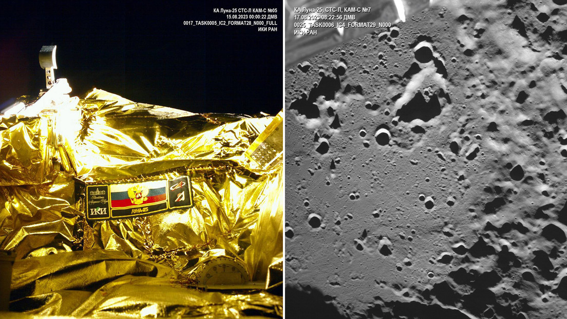 Rusia pierde la sonda Luna-25 tras colisionar con la superficie lunar