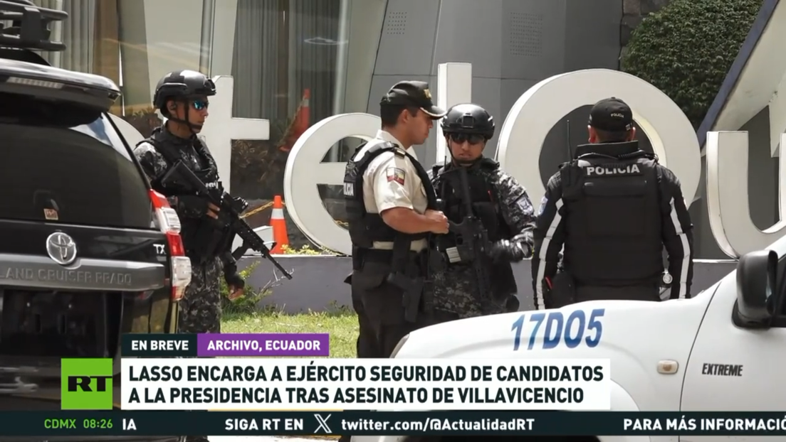 Lasso encarga al Ejército la seguridad de los candidatos a la Presidencia de Ecuador tras el asesinato de Villavicencio
