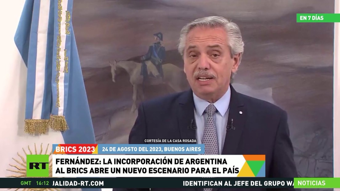Fernández: la incorporación de Argentina a los BRICS abre un nuevo escenario para el país