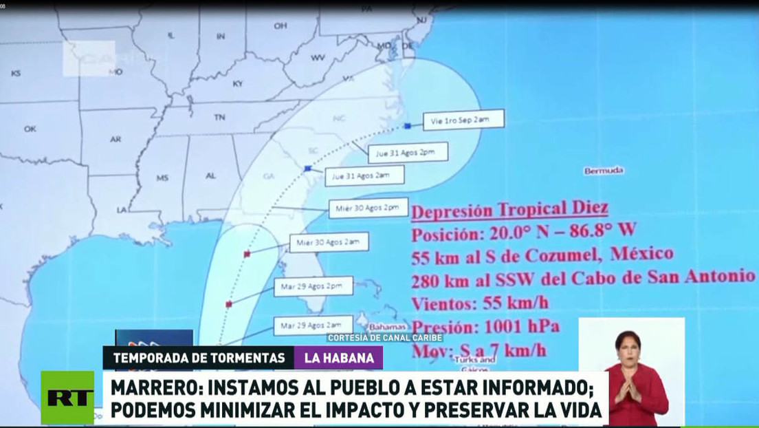 Tormenta tropical Idalia podría convertirse en huracán a su paso por Cuba