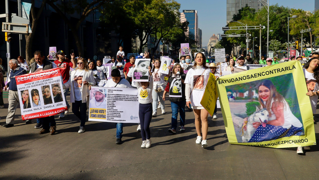Organizaciones marchan en México en el Día Internacional de las Víctimas de Desapariciones Forzadas