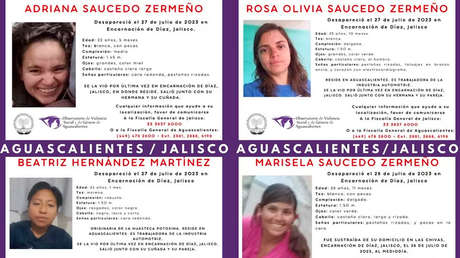 Reportan la desaparición de nueve personas en el estado mexicano de Jalisco