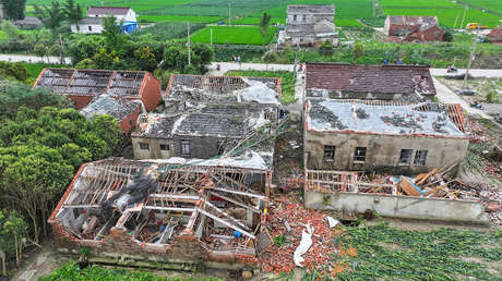 Un tornado azota el este de China dejando al menos dos muertos y 15 heridos (VIDEOS)