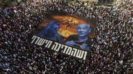 100.000 personas protestan en Tel Aviv contra el Gobierno de Netanyahu (VIDEO)