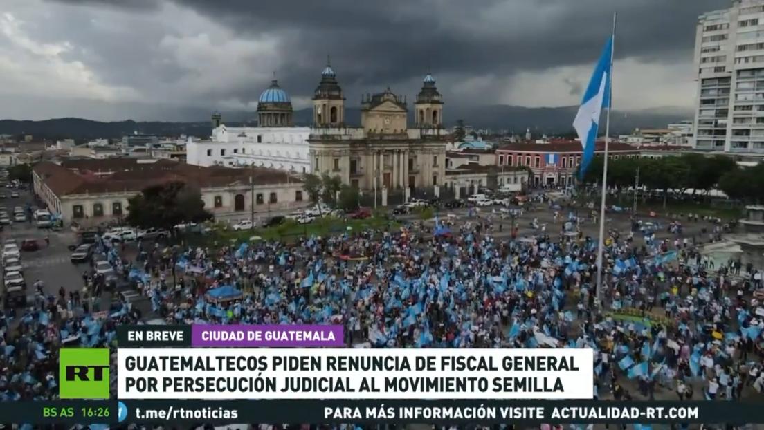 Guatemaltecos piden la renuncia de la fiscal general por persecución judicial al Movimiento Semilla
