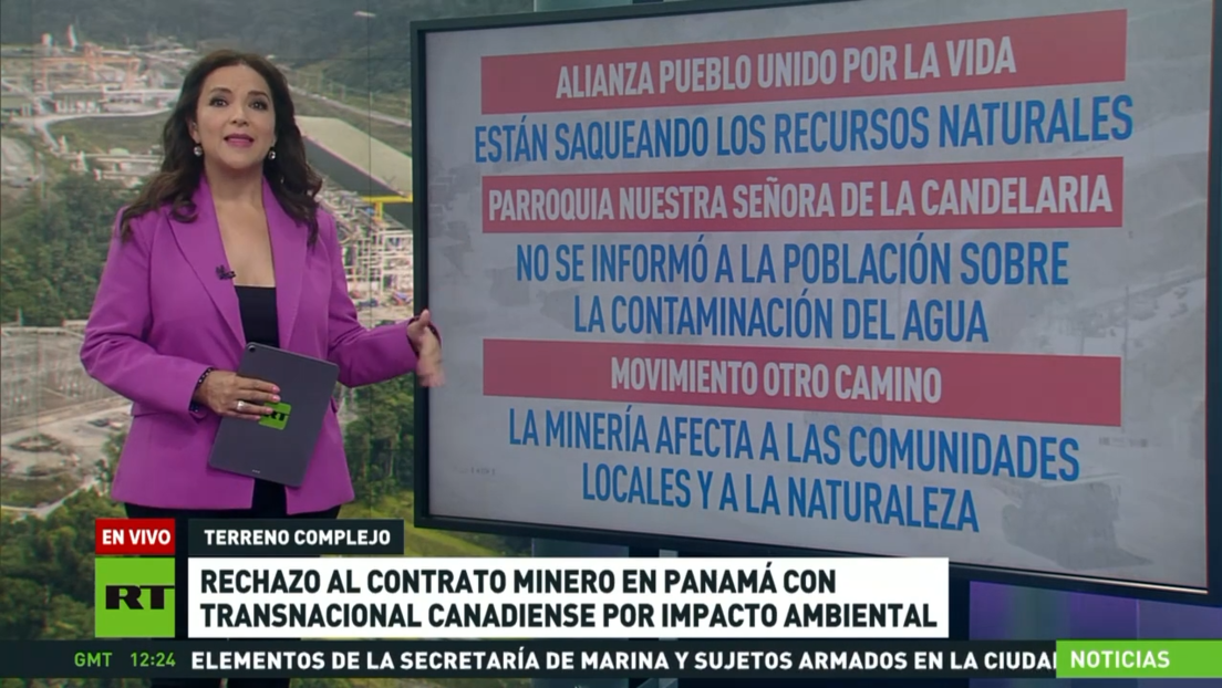 Rechazan contrato minero en Panamá con una transnacional canadiense por impacto ambiental