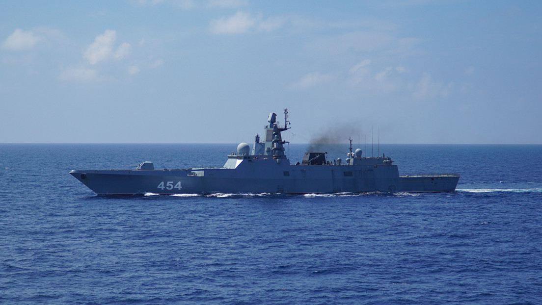 La fragata rusa Almirante Gorshkov