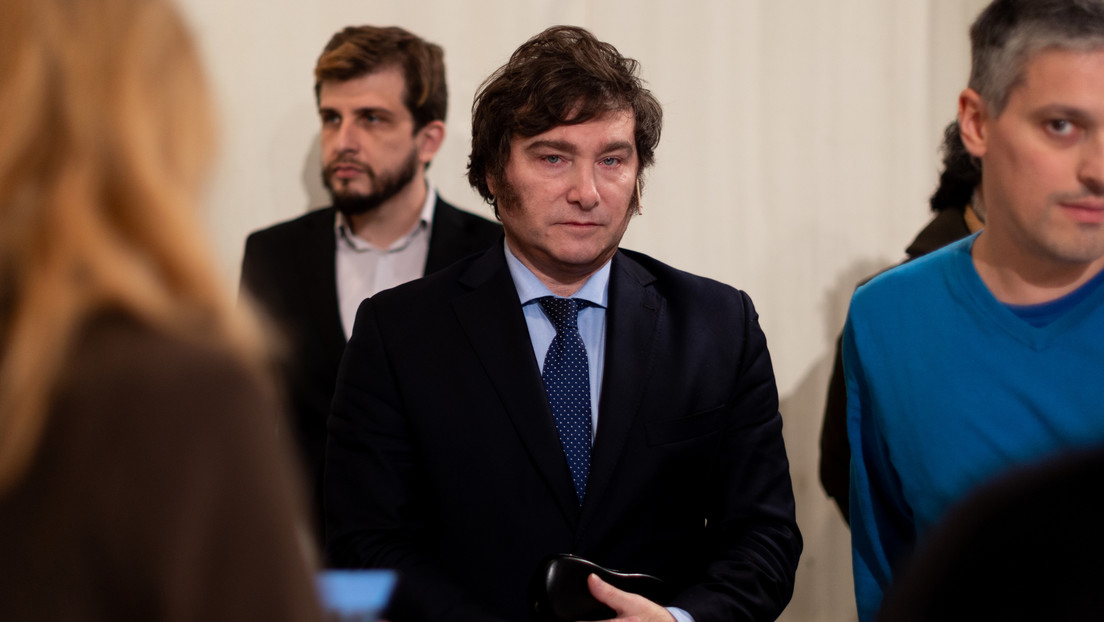 El candidato presidencial argentino de ultraderecha, Javier Milei