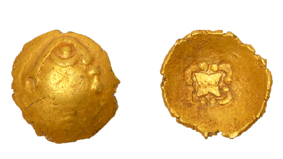 Descubren una moneda 'cuenco del arcoíris' acuñada por los celtas hace más de 2.000 años