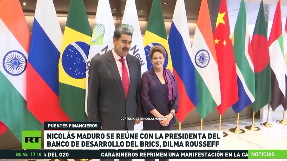 Nicolás Maduro se reúne con la presidenta del Nuevo Banco de Desarrollo del BRICS, Dilma Rousseff