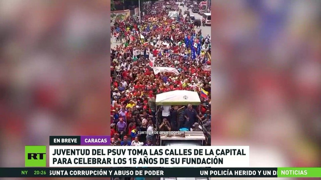 La juventud del PSUV toma las calles de Caracas