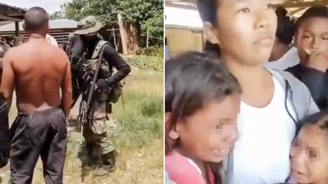 "A ver si son capaces de darme un tiro con mi hijo": una madre confronta a un militar en Colombia