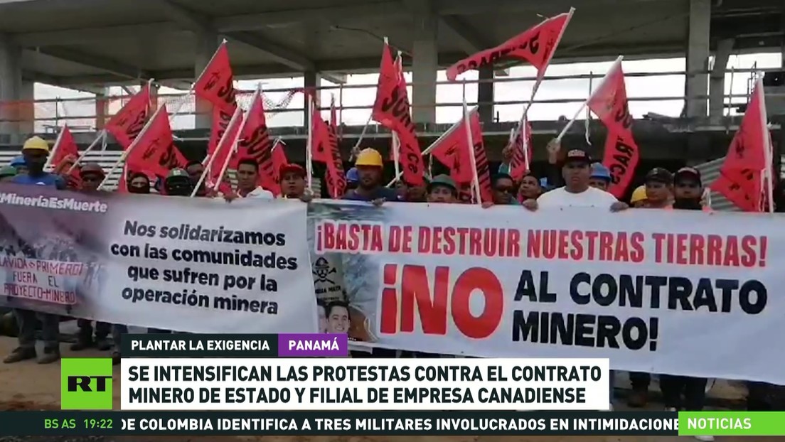 Se intensifican las protestas contra el contrato minero de Panamá y filial de una empresa canadiense