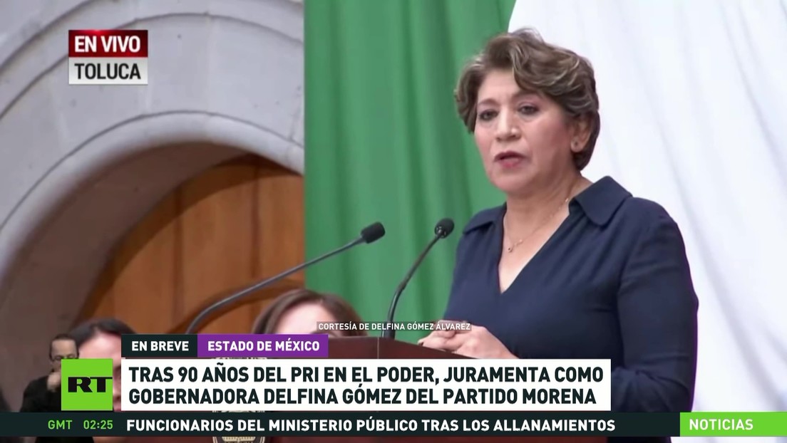 Delfina Gómez juramenta como gobernadora del estado de México