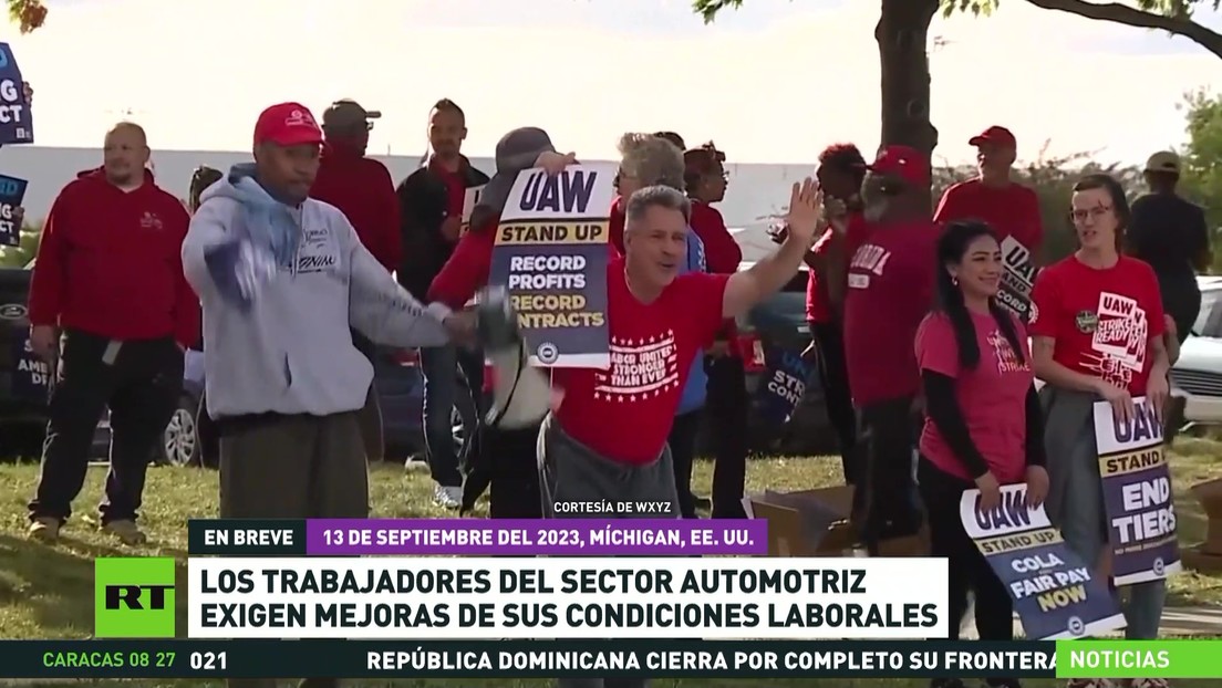 Trabajadores del sector automotriz en EE.UU. exigen mejoras de sus condiciones laborales