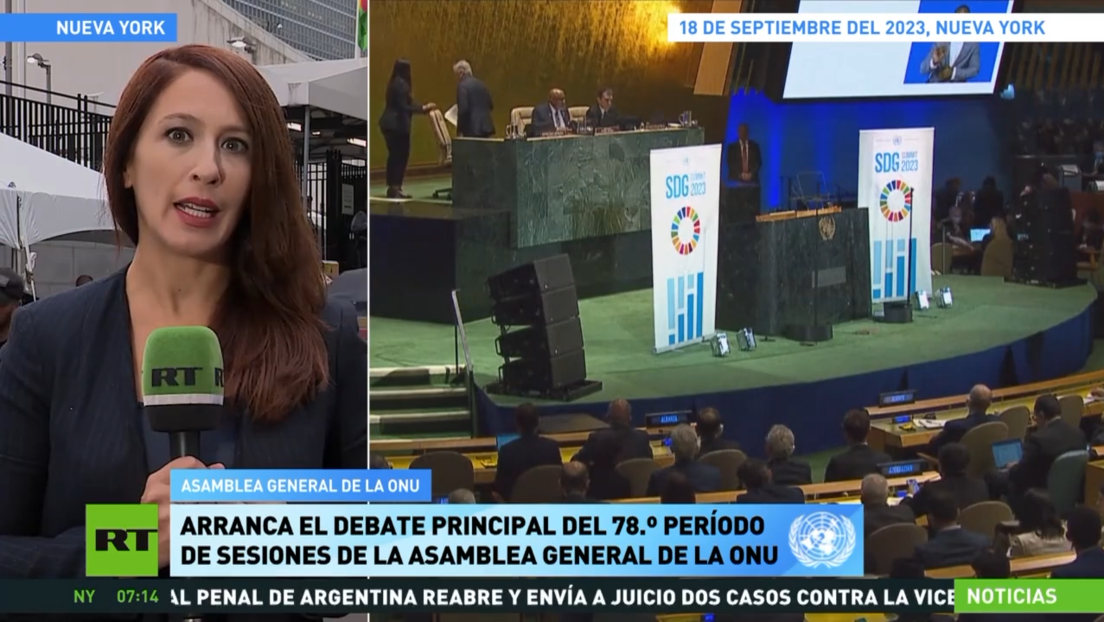 Arranca el debate principal del 78.° período de sesiones de la Asamblea General de la ONU
