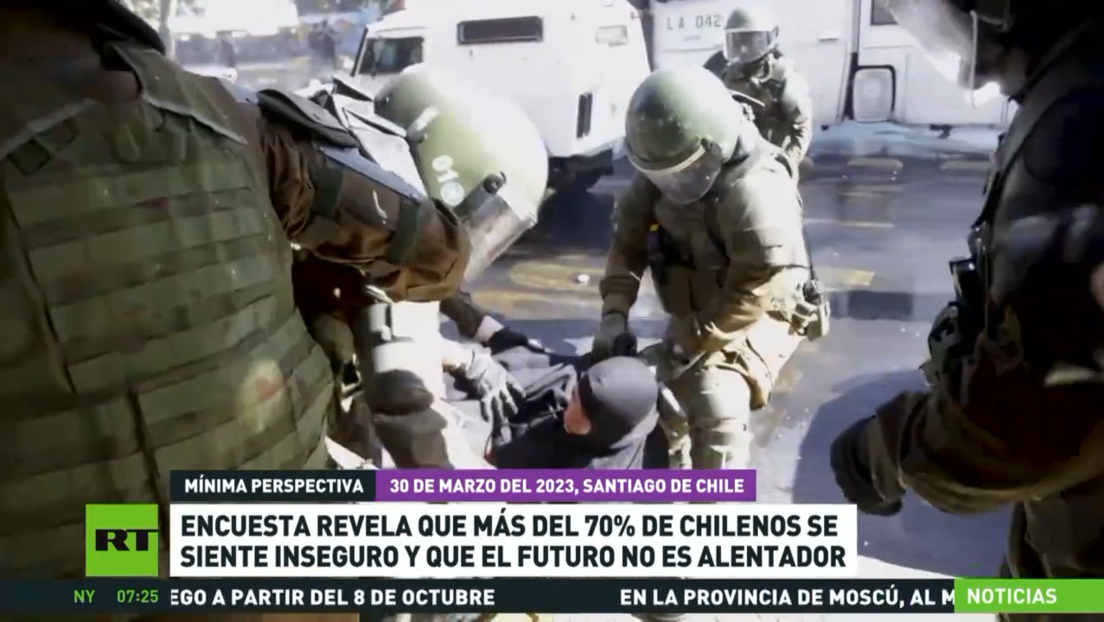 Encuesta revela que más del 70 % de los chilenos se sienten inseguros y que el futuro no es alentador
