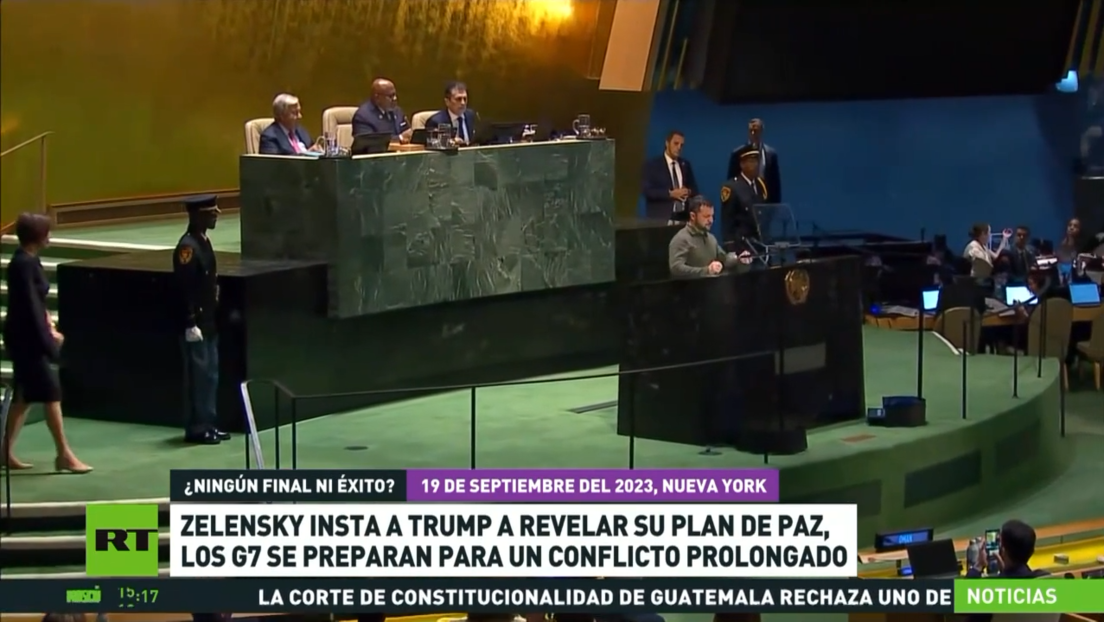 Zelenski insta a Trump a revelar su plan de paz mientras los G7 se preparan para un conflicto prolongado