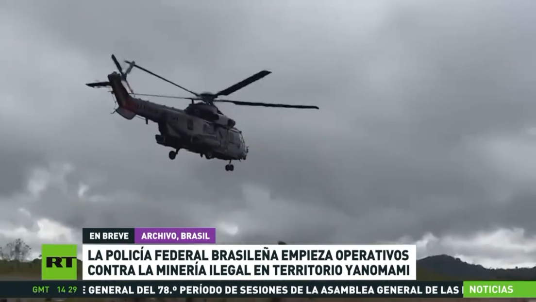 La Policía Federal brasileña empieza operativos contra la minería ilegal en territorio yanomami