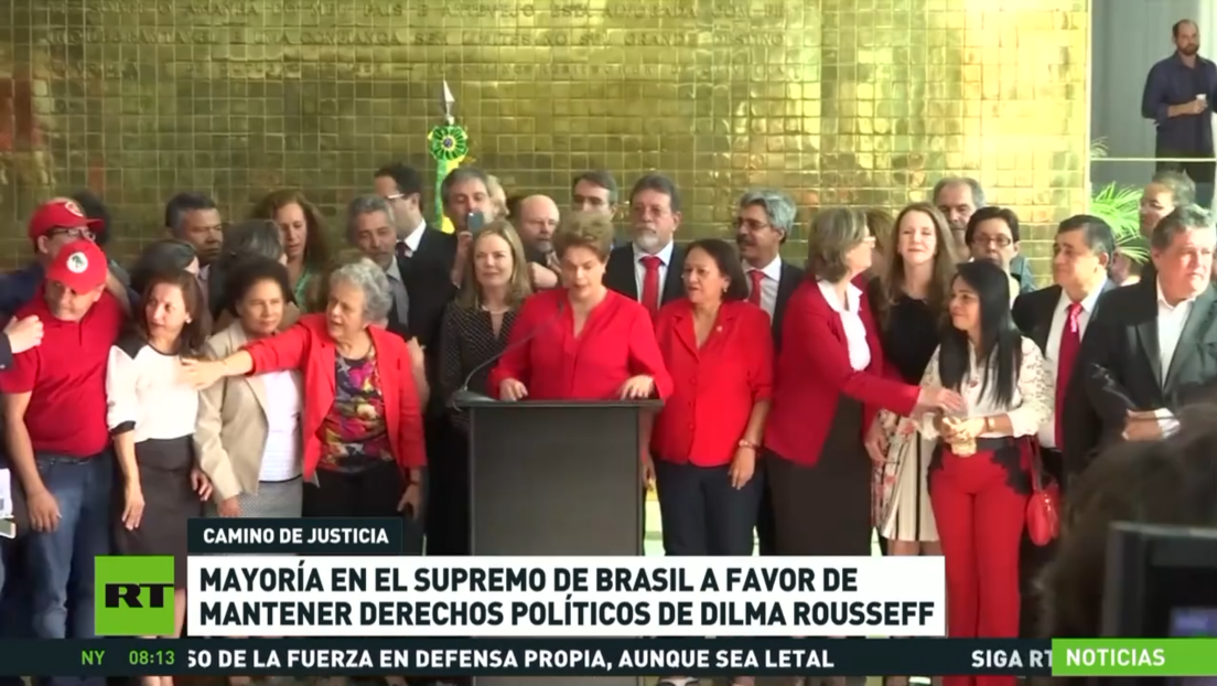 Mayoría en el Tribunal Supremo de Brasil a favor de mantener los derechos políticos de Dilma Rousseff
