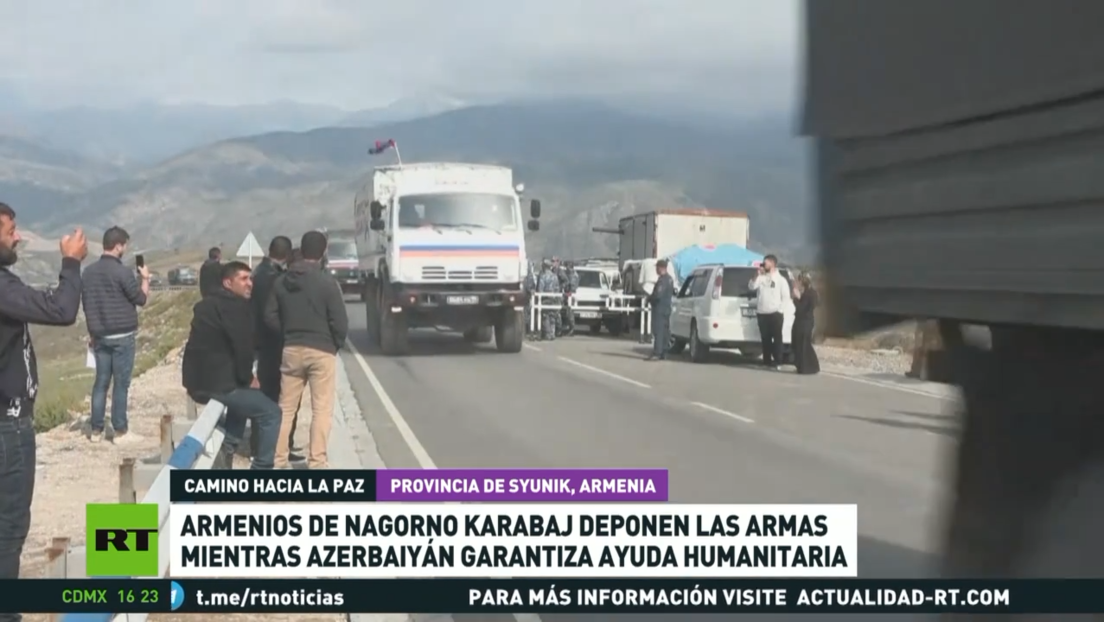 Armenios de Nagorno Karabaj deponen las armas mientras Azerbaiyán garantiza ayuda humanitaria