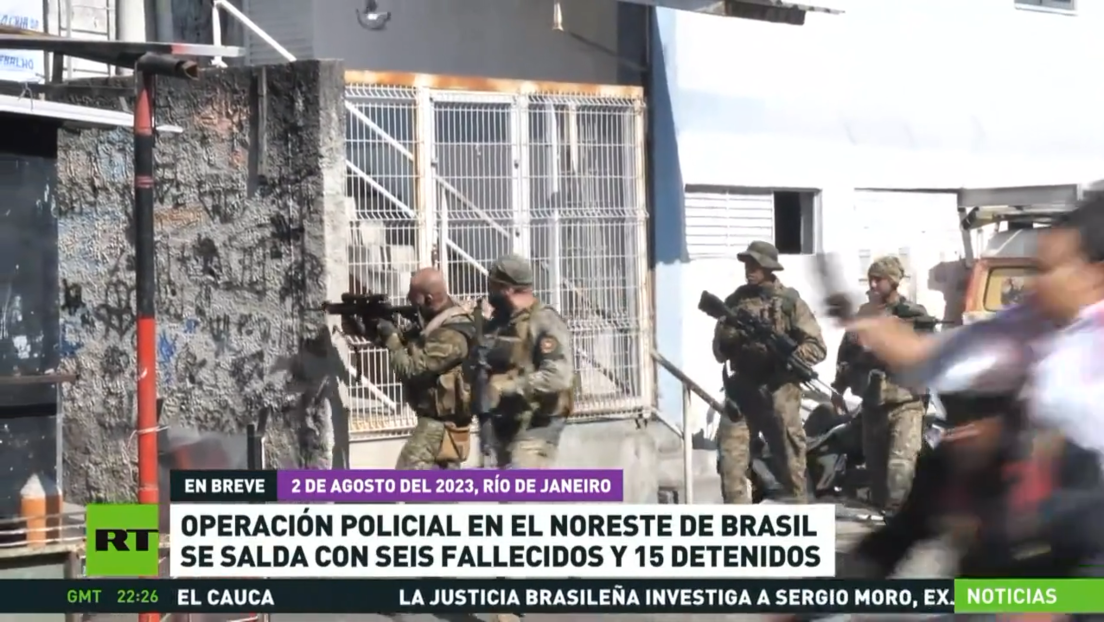 Operación policial se salda con 6 muertos y 15 detenidos en Brasil