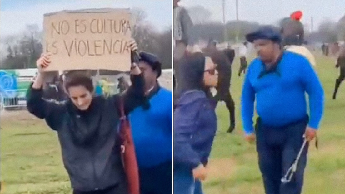 Atacan a latigazos a mujeres de Argentina en una protesta contra el maltrato animal