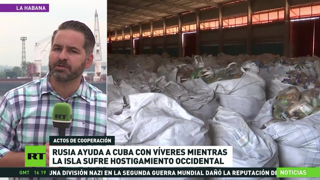 Rusia ayuda a Cuba con víveres, mientras la isla sufre el hostigamiento occidental