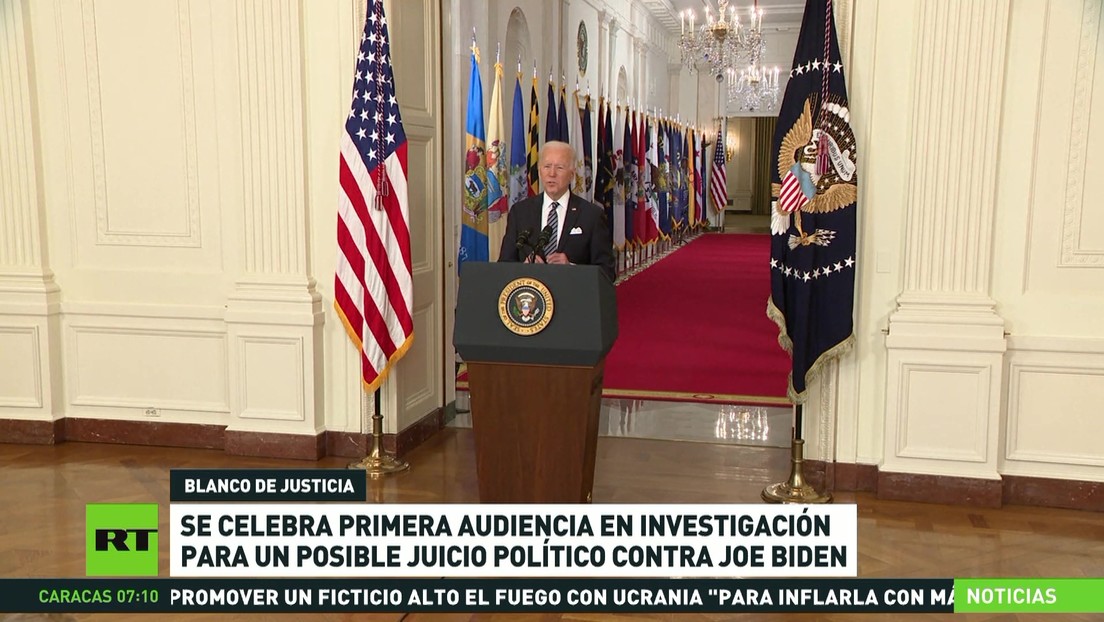 Primera audiencia en la investigación para un posible juicio político contra Biden