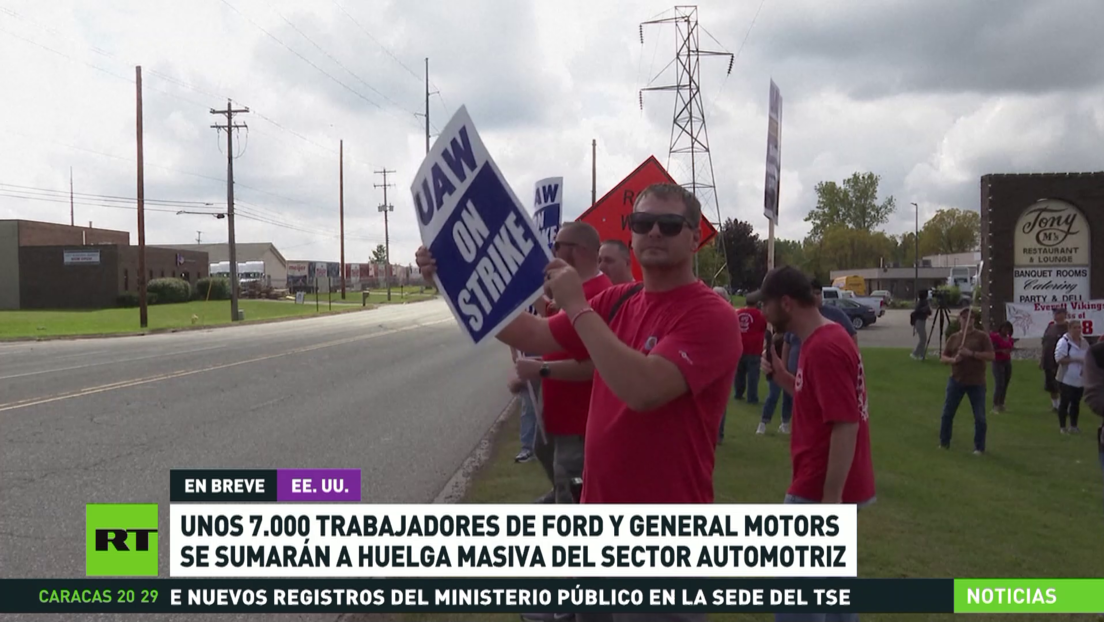 Unos 7.000 trabajadores de Ford y General Motors se sumarán a la huelga del sector automotriz en EE.UU.