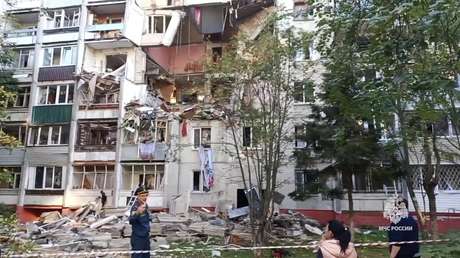 Explosión de gas provoca el derrumbe parcial de un edificio residencial en la provincia de Moscú