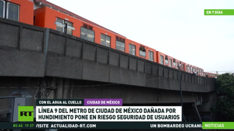 Línea 9 del Metro de la Ciudad de México, dañada por hundimiento, pone en riesgo la seguridad de los viajeros