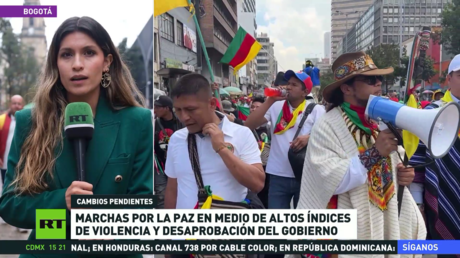 Marchas por la paz en Colombia en medio de altos índices de violencia y desaprobación del Gobierno