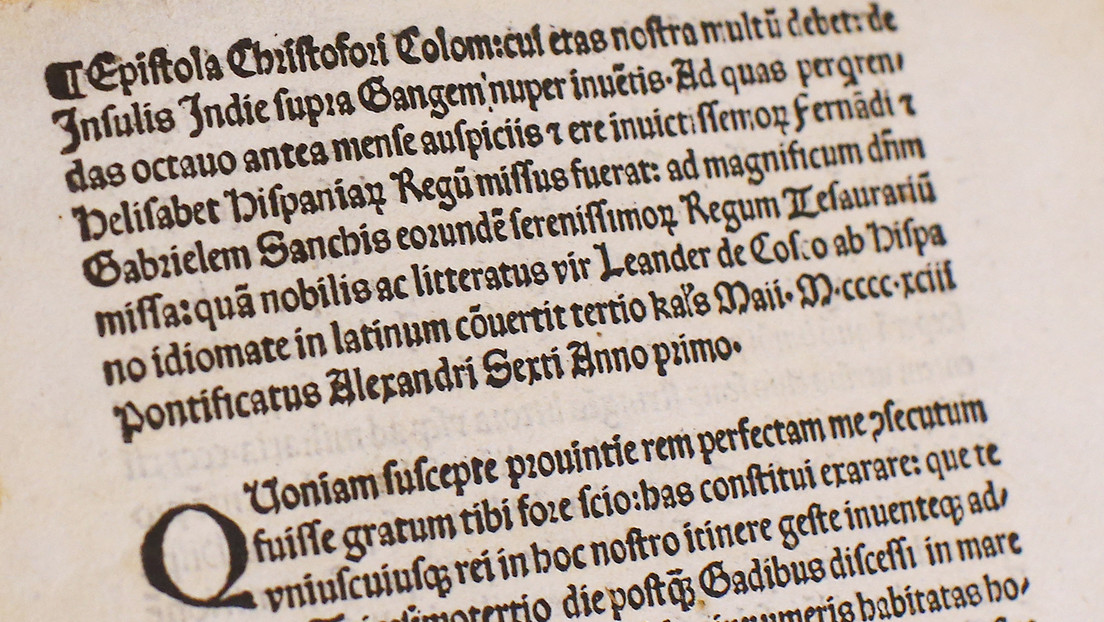 Subastan la carta de Colón en la que anunció el descubrimiento del Nuevo Mundo