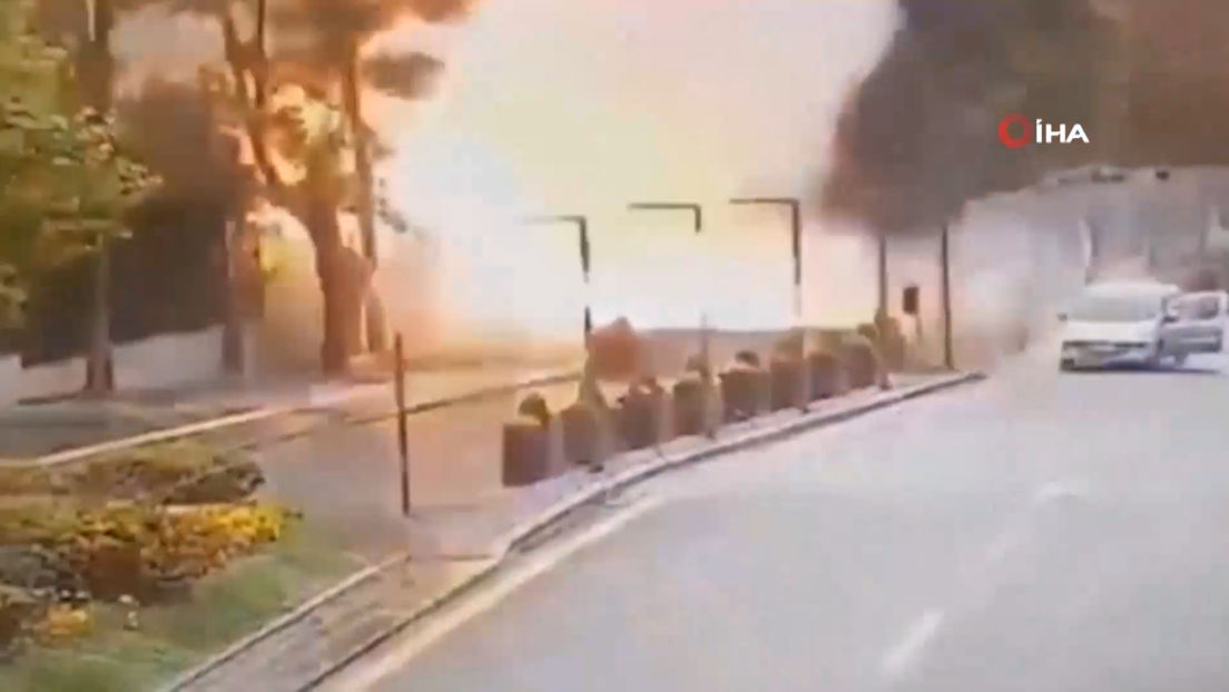 VIDEO: El momento exacto de la explosión cerca del Ministerio de Interior de Turquía