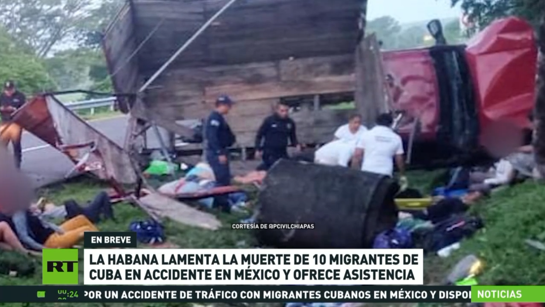 Al menos 10 muertos y varios heridos en un accidente de tránsito con migrantes cubanos en México