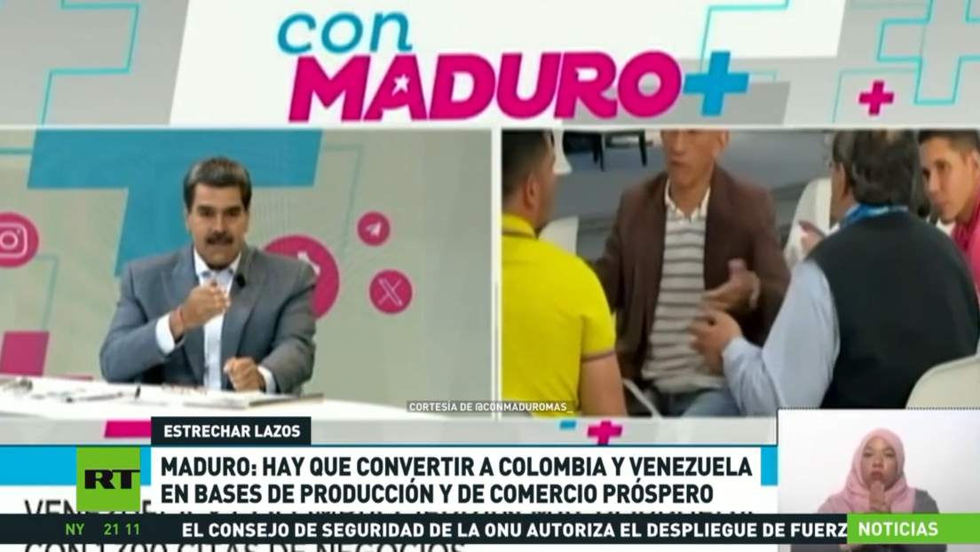 Maduro: Hay que convertir a Colombia y Venezuela en bases de producción y comercio próspero
