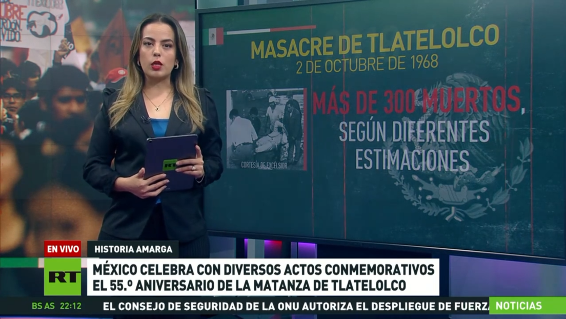 México realiza diversos actos conmemorativos con motivo del 55.° aniversario de la matanza de Tlatelolco