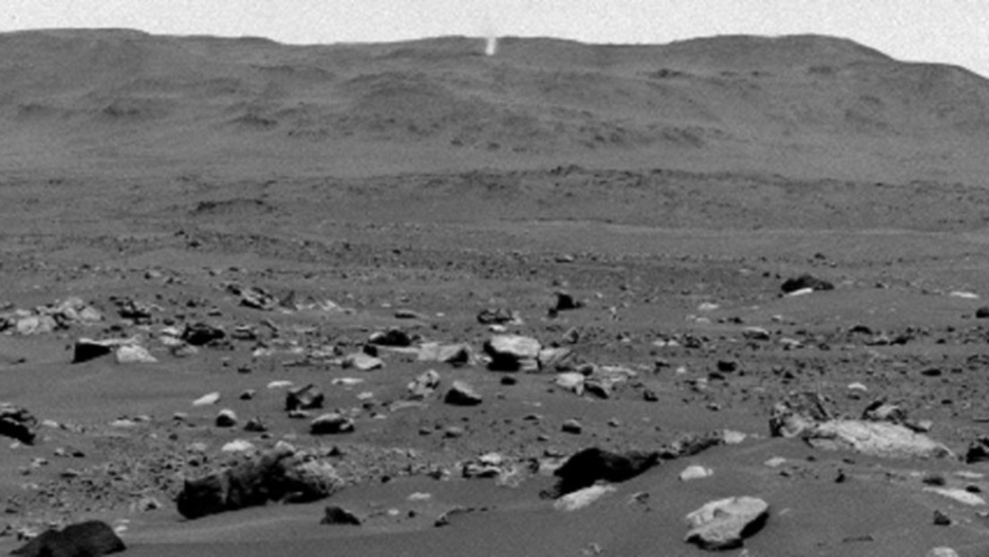 El róver Perseverance de la NASA capta un 'diablo de polvo' en Marte