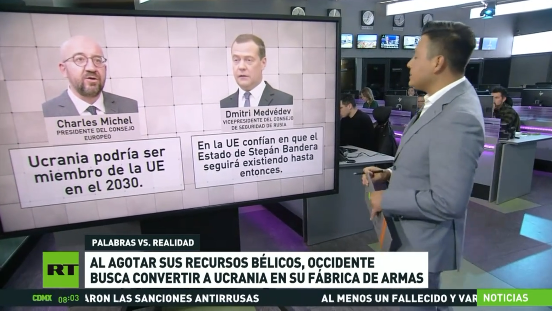 Occidente busca convertir a Ucrania en su fábrica de armas al agotar sus recursos bélicos