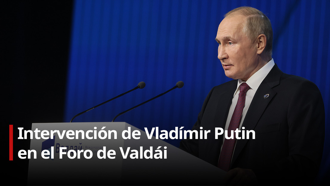 VIDEO: Versión completa de la intervención de Vladímir Putin en el Foro de Valdái