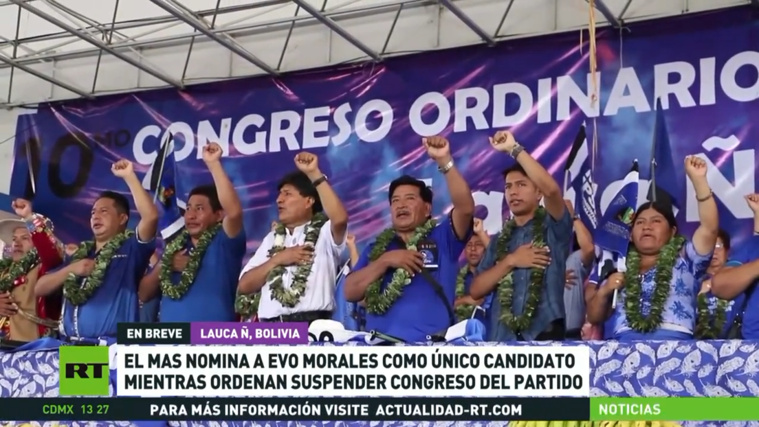 El MAS nomina a Evo Morales como único candidato