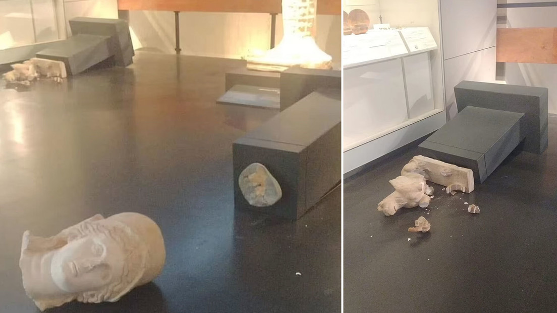 Un turista de EE.UU. destroza estatuas antiguas en un museo de Israel