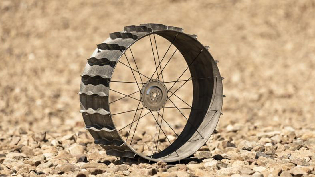 Imprimen en 3D, con una novedosa tecnología, el prototipo de rueda de un vehículo lunar de la NASA