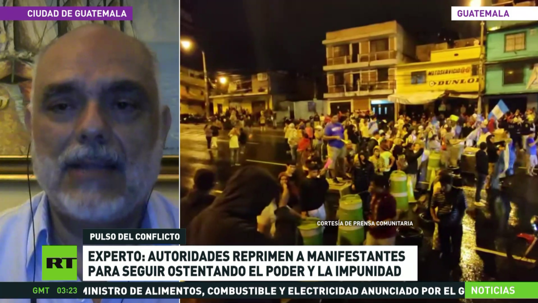 Experto: Autoridades reprimen a manifestantes en Guatemala para seguir ostentando el poder y la impunidad